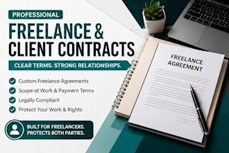 draft professional freelance and client contracts