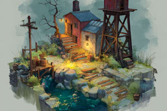 create monsters or environment concept art