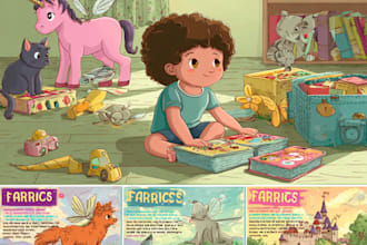 design cartoon book cover for you