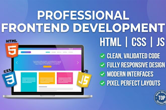 build a responsive modern website using HTML CSS and javascript