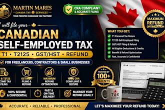 file canada self employed tax t1 t2125 gst hst for small business claim refunds