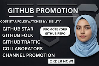 promote github repository increase followers star repo in usa with social media