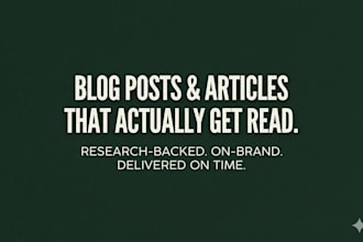 write engaging blog posts and website copy for your brand