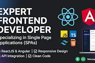 build responsive web applications in react js and angular