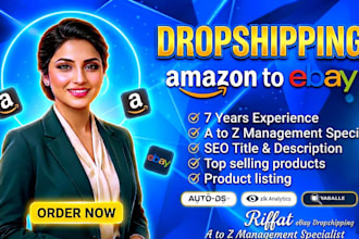 do amazon to ebay dropshipping, ebay VA, and top selling ebay listings