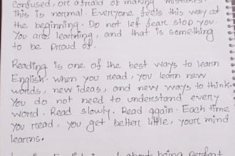 write anything with my beautiful handwriting