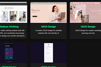 design and develop modern responsive frontend websites