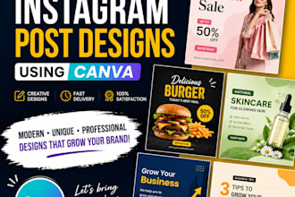 design eye catching instagram posts using canva for your business