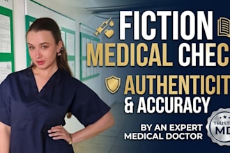 beta read and review medical accuracy in your novel