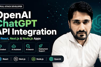 integrate open ai chatgpt chatbot API in your react next or node js website app