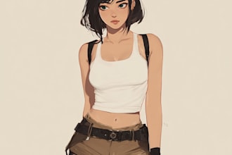 draw anime and manga character illustration