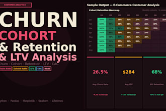 do customer churn, cohort analysis and retention insights