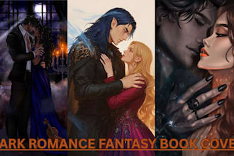 draw romance book cover dark romance fantasy romance character couple art cover