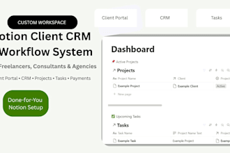 build a notion client CRM and workflow system