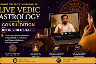 do live birthchart reading based on vedic astrology