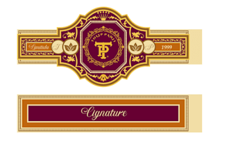 do vintage cigar label, cigar band, cigar ring and cigar box logo design