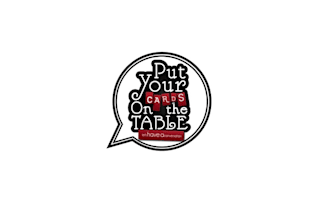 design put cards table conversation starters logo