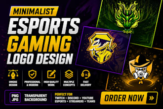 design a modern minimalist esports logo