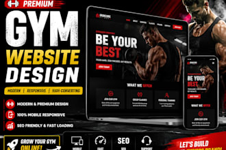 design a modern gym or fitness website in wordpress