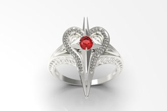 do 3d jewelery design cad and realistic rendering