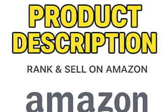 write amazon SEO product description and listing writing