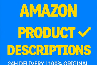 write product description for amazon and shopify