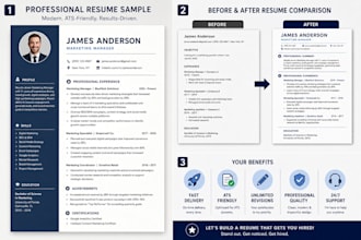 write a professional resume and cover letter
