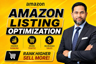 do amazon listing optimization and SEO product listing for ranking