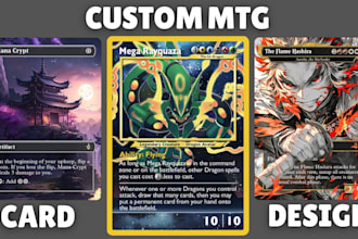 design custom mtg card fantasy card trading card mtg alter for came game purpose
