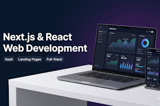 build landing page website saas app