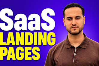 build high converting saas landing page website for startups
