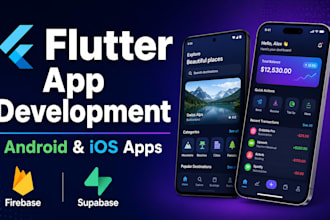 develop a flutter app for android and ios