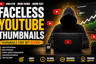 design viral thumbnails for faceless channels