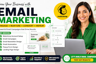 professional mailchimp email marketing newsletter design