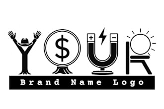 turn your business name into symbolic logo artwork