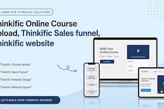 do thinkific online course upload, thinkific sales funnel, thinkific website