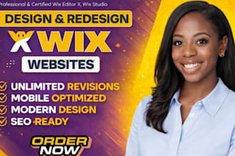 design wix website landing page, revamp wix website do wix SEO etsy shop setup