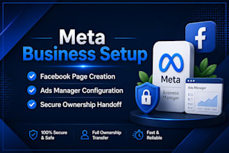 set up facebook business manager ad account and page