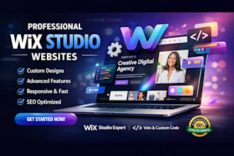 wix studio website design or wix website redesign wix velo wix studio wix
