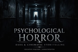 write psychological horror stories and creepy scenes