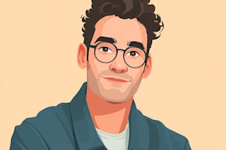 drawing cartoon vector portrait