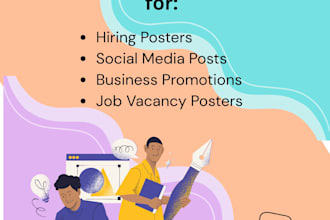 create attractive hiring posters for companies