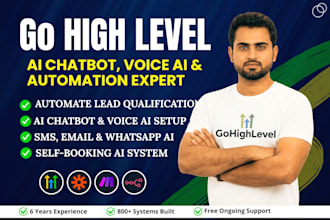 set up gohighlevel ai chatbot, ai employee and voice ai for lead gen and booking