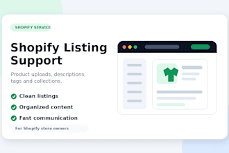 manage your shopify product listings and store content