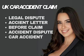write UK car accident claim and legal dispute letters before claim