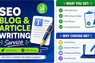 write SEO blog articles for your website