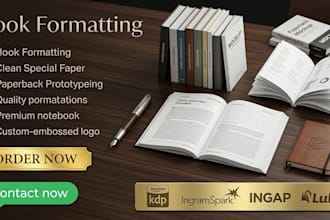 format your book cover and manuscript for ingramspark and KDP hardcover