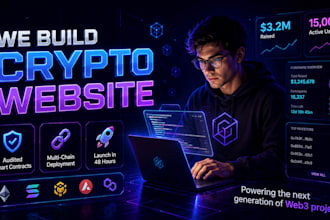 build crypto presale website, pumpfun clone, solana token staking dapp