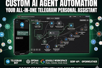 build a custom ai telegram bot and personal assistant using n8n