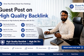 publish guest posts on high authority websites
